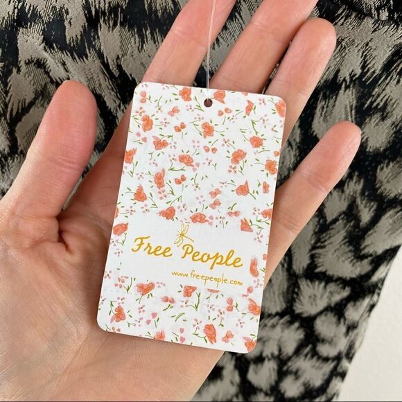 Free People Chrissy Animal Print Mini Dress NWT - Picture 8 of 12